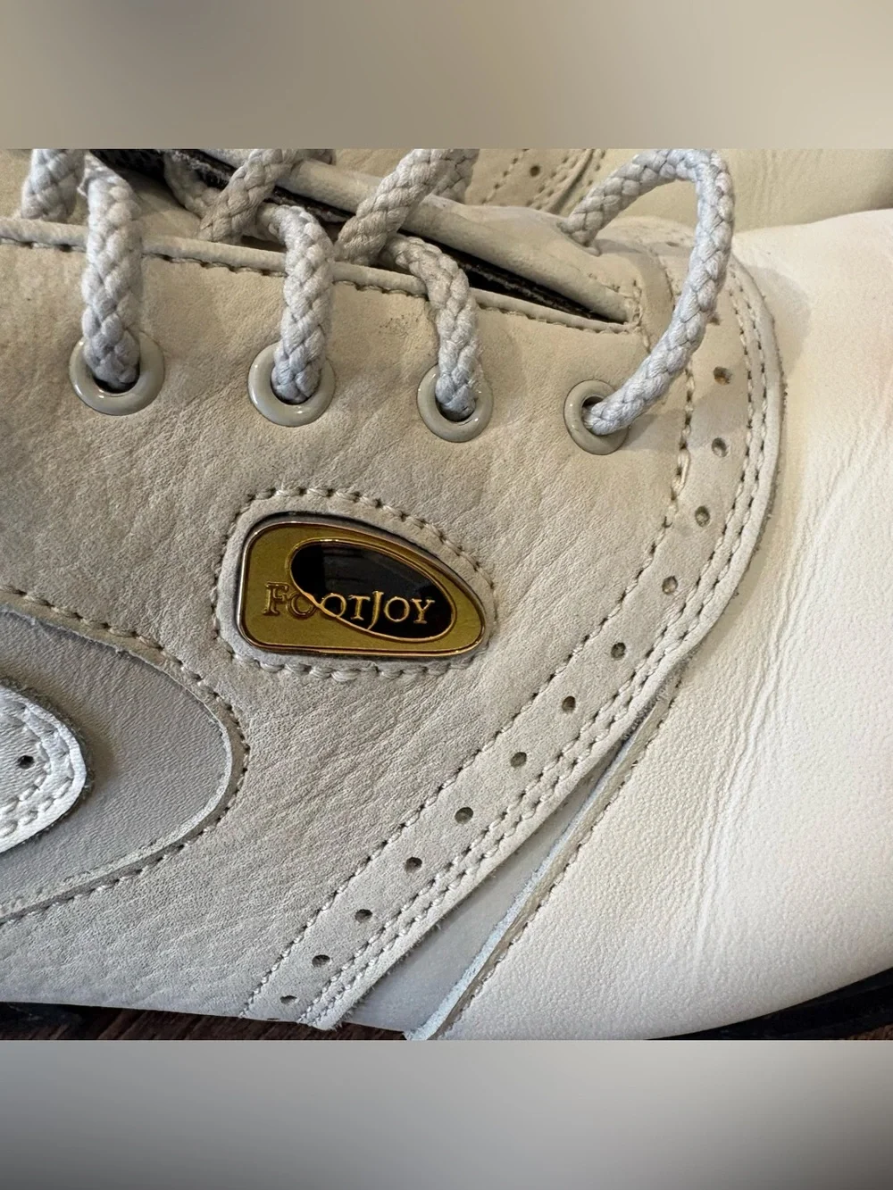 Footjoy Softjoys Terrains Golf Shoes Women Size 9.5M Gray and White Duramax Sole